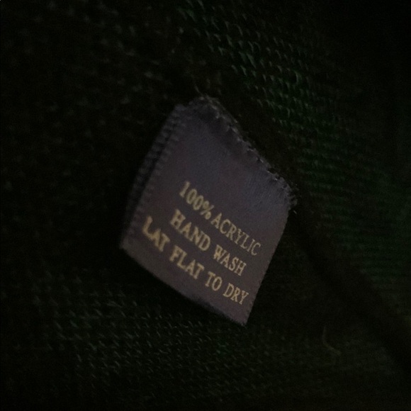 ELIETIAN Black and Green Chevron Fringe Wrap - Picture 4 of 4